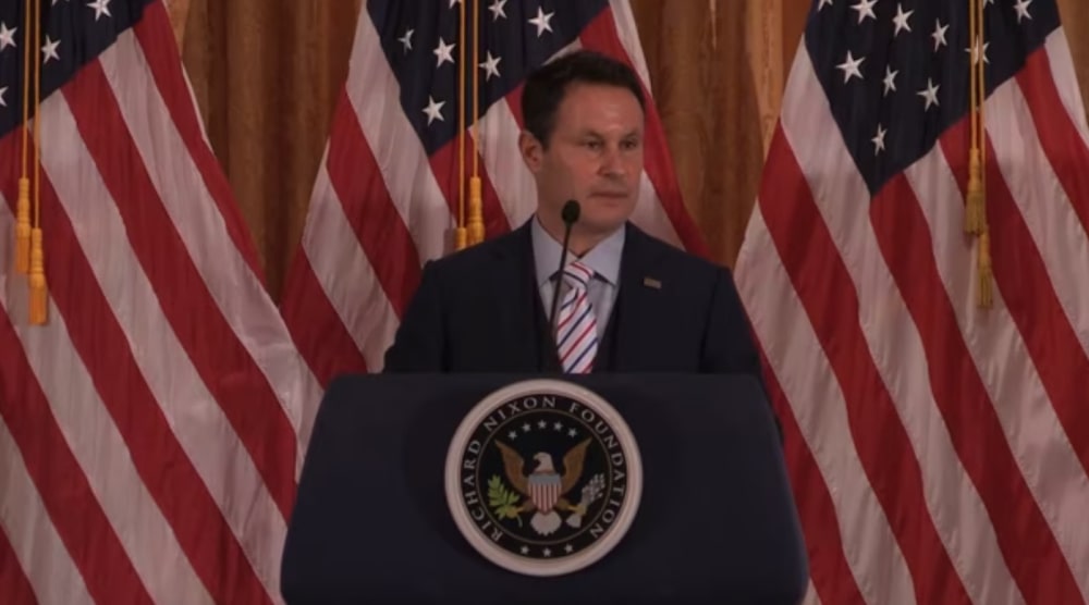 Brian Kilmeade gives a speech event